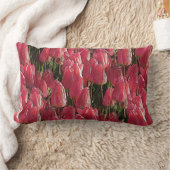 ピンクチューリップフローラ ランバークッション (ブランケット)