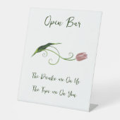 ピンクチューリップフローラ 台座サイン (正面)