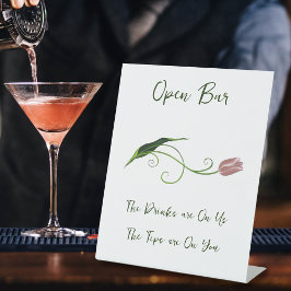 ピンクチューリップフローラ 台座サイン