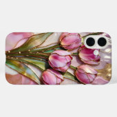 ピンクチューリップブーケフォンケース 花ギフト Case-Mate iPhoneケース (裏面 (横))