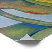 ピンクチューリッププリント ポスター (角)