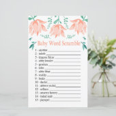 ピンクチューリップベビーの単語スクランブルゲーム (スタンド正面)