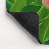 ピンクチューリップマウスパッド マウスパッド (コーナー)