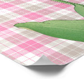 ピンクチューリップヴィンテージスタイルグラフィックアートポスター ポスター (角)