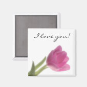 ピンクチューリップ愛してる！ マグネット (正面/裏面)