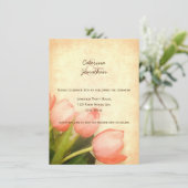 ピンクチューリップ春の結婚式披露宴 招待状 (スタンド正面)