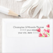 ピンクチューリップ結婚フローラ ラベル (インサイチュ)