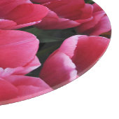 ピンクチューリップ美しい カッティングボード (角)