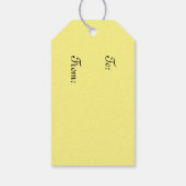 ピンクチューリップ開花復活祭 ギフトタグ (裏面)