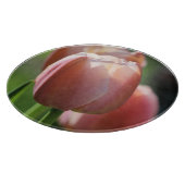 ピンクチューリップ カッティングボード (角)