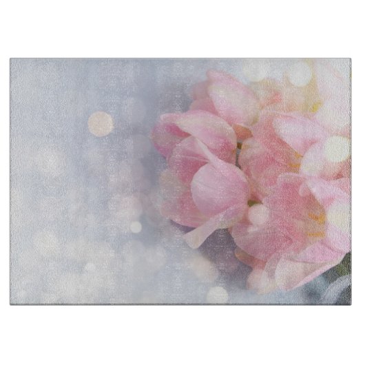 ピンクチューリップ カッティングボード (正面)