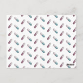 ピンクチューリップ&カプセルナース卒業招待状 ポストカード (裏面)