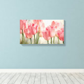 ピンクチューリップ キャンバスプリント (インサイチュ (ウッドフロア))