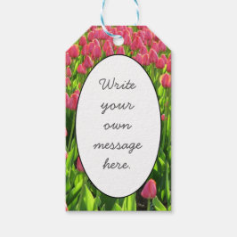 ピンクチューリップ ギフトタグ