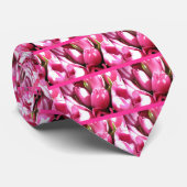 ピンクチューリップ ネクタイ (ロール)