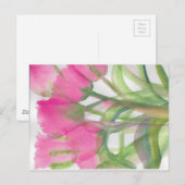 ピンクチューリップ ポストカード (正面/裏面)