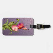 ピンクチューリップ ラゲッジタグ (正面横)
