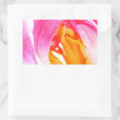 ピンクチューリップ 長方形シール (バッグ)