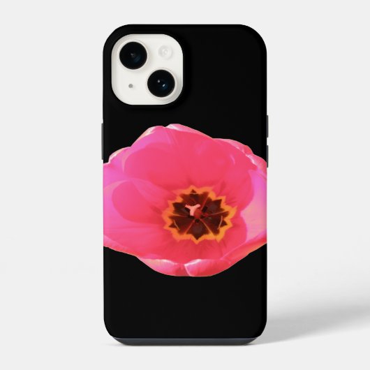 ピンクチューリップ iPhoneケース (裏面)