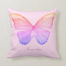 ピンクチョウ枕