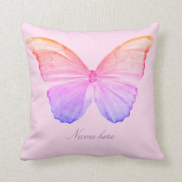 ピンクチョウ枕 クッション