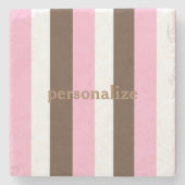 ピンクチョコレートバニラ ストーンコースター (正面)