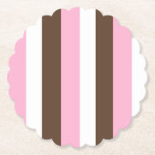 ピンクチョコレートバニラ ペーパーコースター (正面)