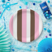 ピンクチョコレートバニラ ペーパープレート (パーティー)