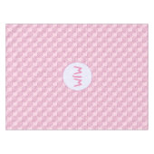 ピンクチロクロスイニシャルタイル テーブルクロス (正面(横))