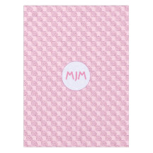 ピンクチロクロスイニシャルタイル