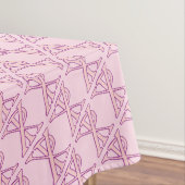 ピンクチロクロスイニシャルタイル テーブルクロス (インサイチュ)