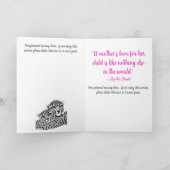 ピンクチータアキュブ+ママ母の日の義理の娘 カード (内部)