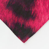 ピンクチータファーパターンフリースブランケット フリースブランケット (角)