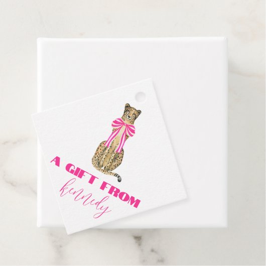 ピンクチータボウギフトラベル フェイバータグ (インサイチュ)