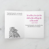 ピンクチータママ+かわいい叔母マザーズ・デイ カード (内部)