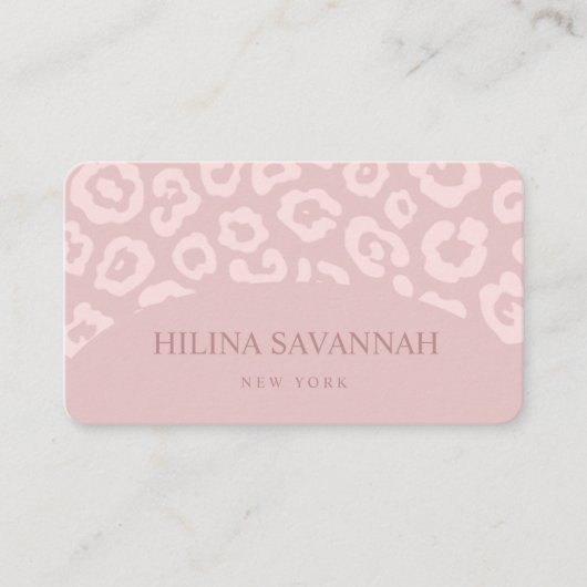 ピンクチータースキン名刺 名刺 (正面)