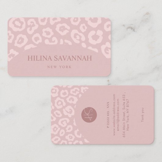 ピンクチータースキン名刺 名刺 (正面/裏面)