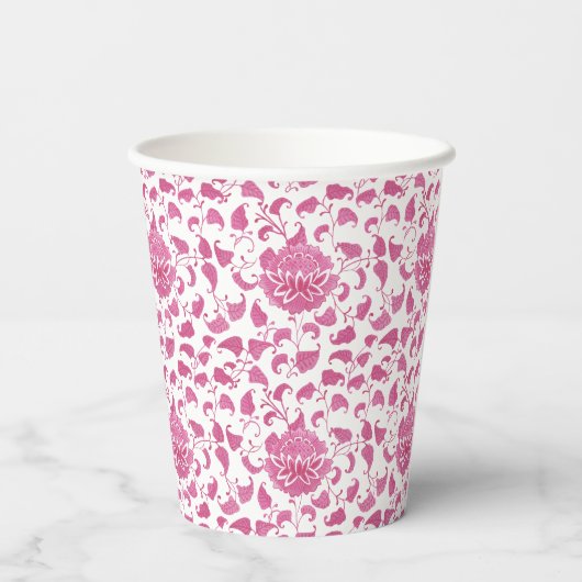 ピンクチ名門私立校風のノイスリーブライダルシャワーパーティー 紙コップ (裏面)