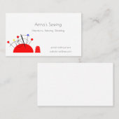 ピンクッションとシンブル 名刺 (正面/裏面)