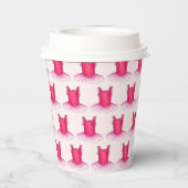 ピンクツチュバレエダンサーバレリーナダンスリサイタル 紙コップ (裏面)