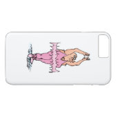 ピンクツチュバレエ漫画の脂肪の男 Case-Mate iPhoneケース (裏面(横))