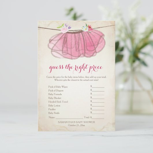 ピンクツツは正しい価格ゲームを推測 招待状 (スタンド正面)