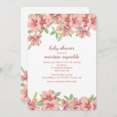 ピンクツツツツジ招待状 招待状 (正面/裏面)