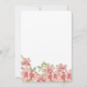 ピンクツツツツジ招待状 招待状 (裏面)