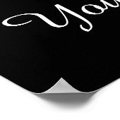 ピンクツツベビーバレリナパールベビーシャワー ポスター (角)