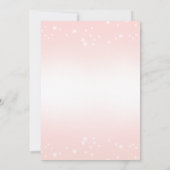 ピンクツツ誕生日の招待バレリーナ招待 招待状 (裏面)