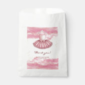 ピンクツツ金ゴールドグリッターベビーシャワー フェイバーバッグ (正面)