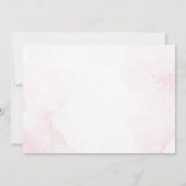 ピンクツトゥキュートバレエダンサーバレリーナ誕生日 招待状 (裏面)