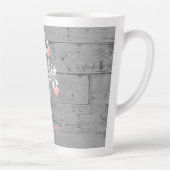 ピンクツリーのハートパーソナライズされたラテマグ カフェラテマグ (右)