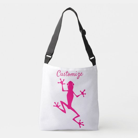 ピンクツリーカエルサンダーコーブ クロスボディバッグ (正面)